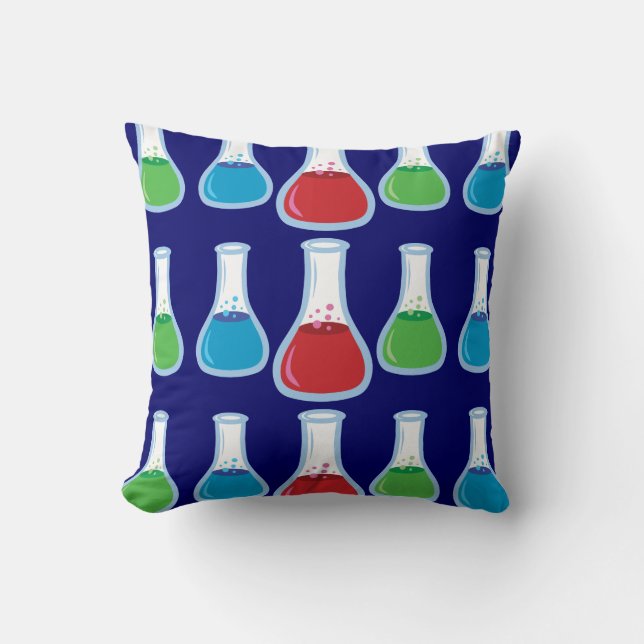 Science Flasks Cushion (Front)