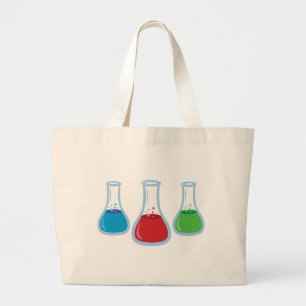 Science Flasks Large Tote Bag