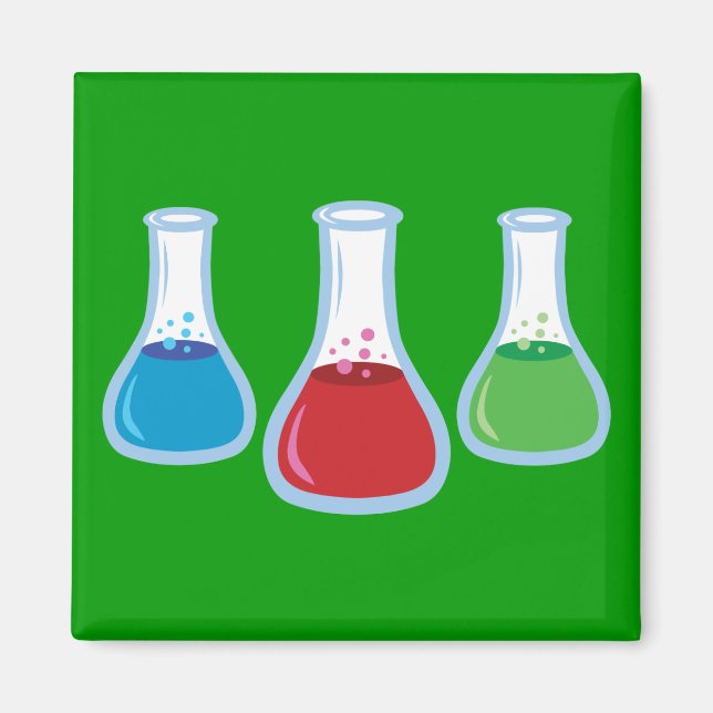 Science Flasks Magnet (Front)