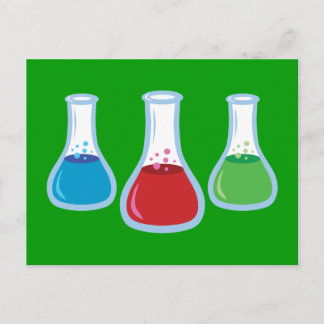 Science Flasks Postcard
