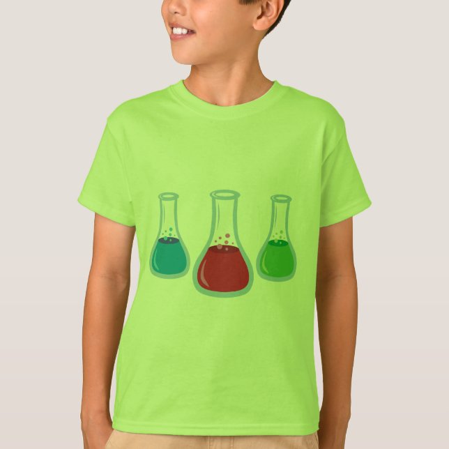 Science Flasks T-Shirt (Front)