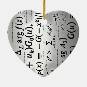 Science Formulas Ceramic Tree Decoration