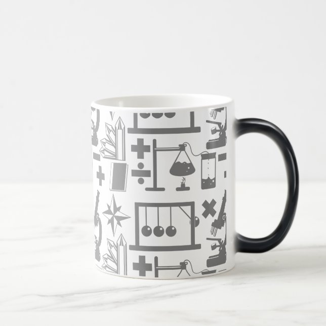 Science Geek Nerd Pattern Magic Mug (Right)