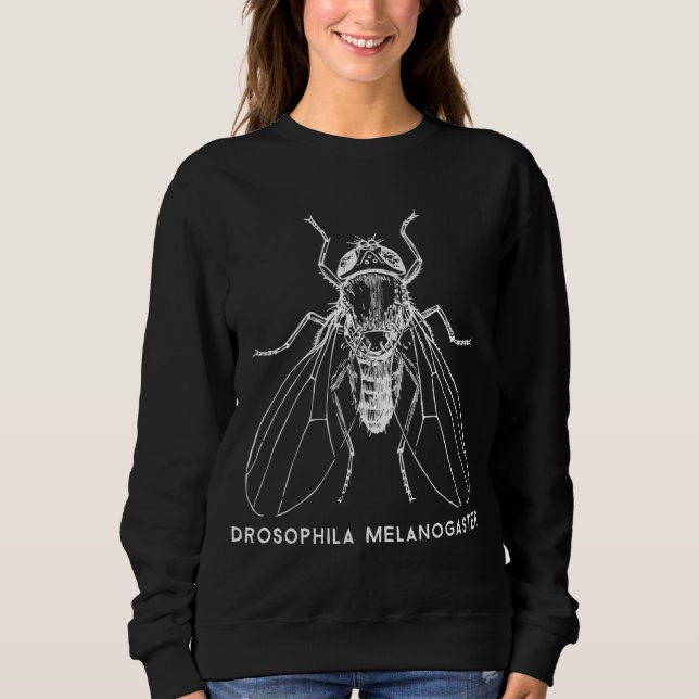 Science genetics Fruit Fly for biology major Sweatshirt (Front)