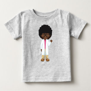Science Girl, African American Girl, Scientist Baby T-Shirt