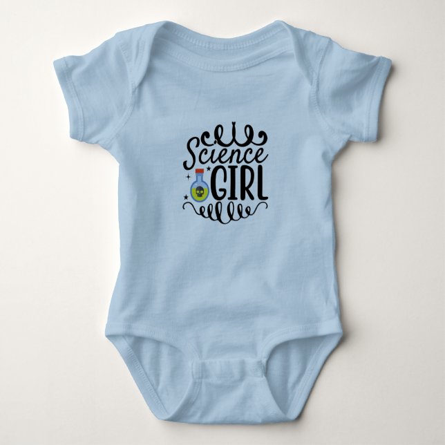 Science Girl Baby Bodysuit (Front)