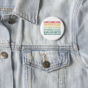 Science Global Warming Climate Change Is Real 6 Cm Round Badge