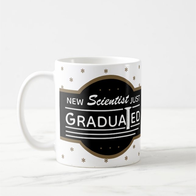 Science Graduation Scientist Graduated Cylinder Coffee Mug (Left)