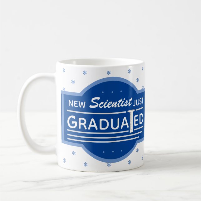 Science Graduation Scientist Graduated Cylinder Coffee Mug (Left)