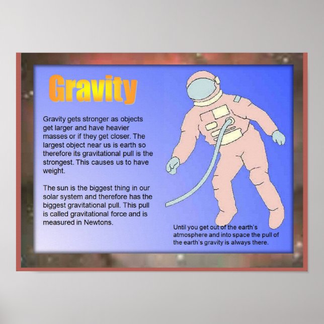 Science, Gravity Poster (Front)