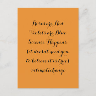 Science Happens Climate Change Postcard