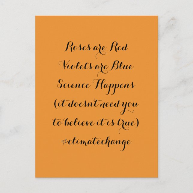 Science Happens Climate Change Postcard (Front)