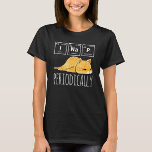 Science I Nap Periodic Table Meme Meh Cat T-Shirt