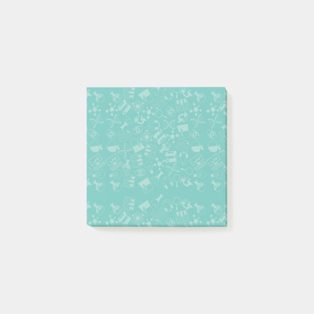 Science Icons Pattern Post-it Notes (Front)