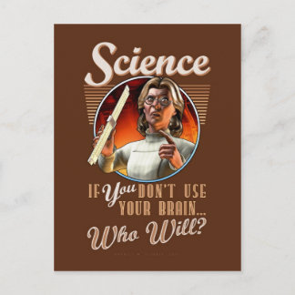 Science: If YOU Don't Use Your Brain... Postcard