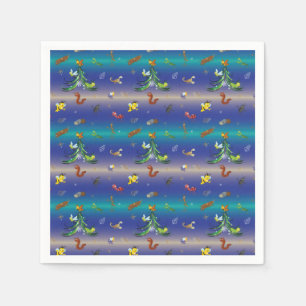 Science, Insect Bug Lover Christmas Tree Napkin