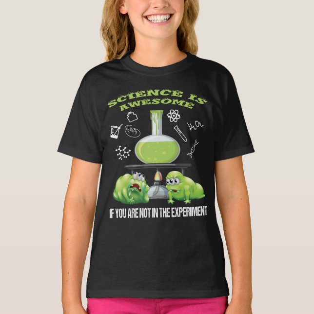 SCIENCE IS AWESOME - GIRLS TEE T-SHIRT (Front)
