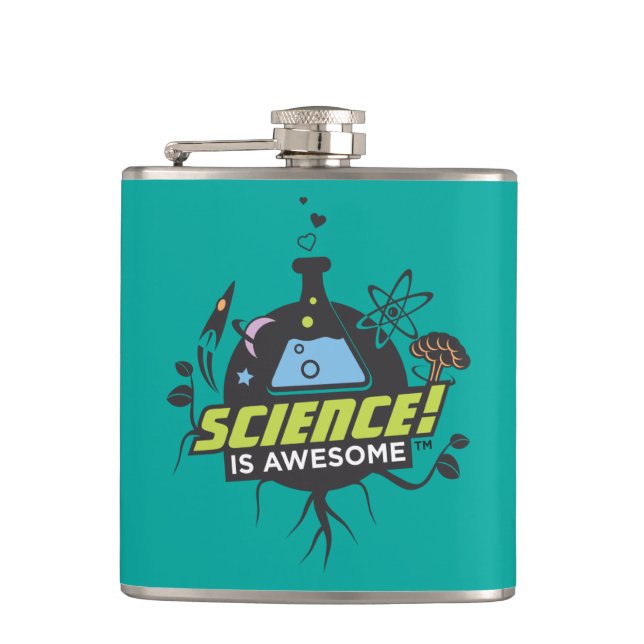 Science Is Awesome Hip Flask (Front)