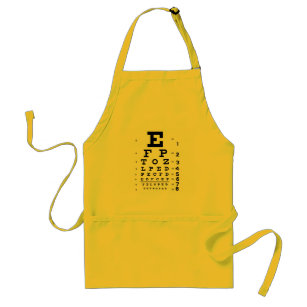 Science is Cool: Retro Eye Chart Ophthalmology Standard Apron