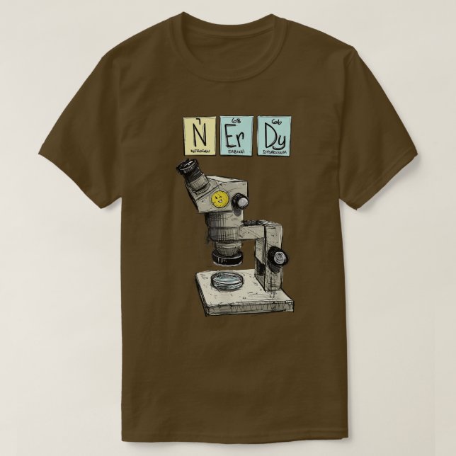 Science is Cool, Science, Nerd, Nerdy, Microscope  T-Shirt (Design Front)