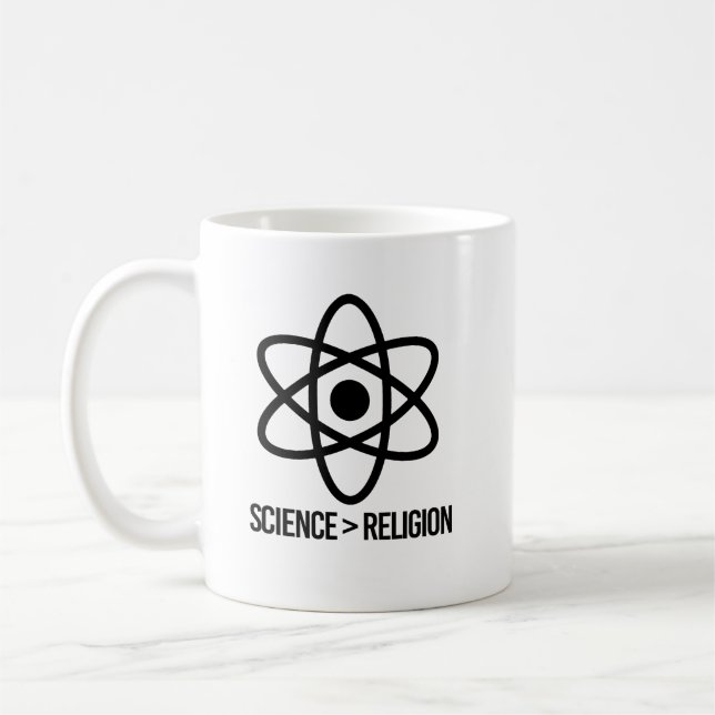 Science is greater than Religion Coffee Mug (Left)
