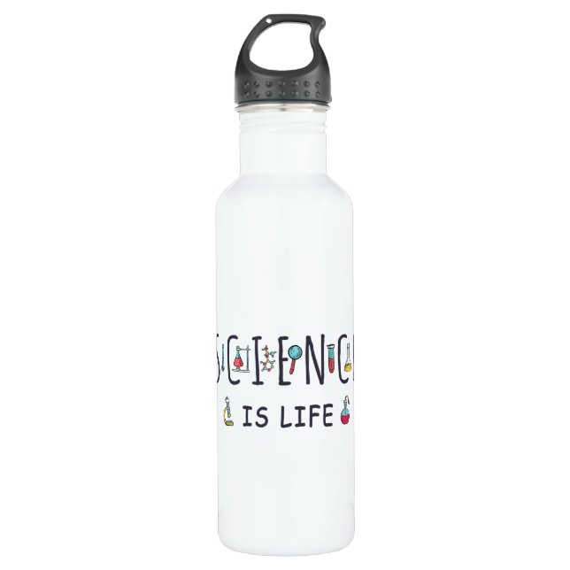Science is life 710 ml water bottle (Front)