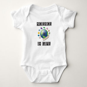 Science is life baby bodysuit