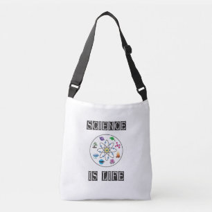 Science is life crossbody bag