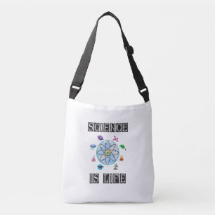 Science is life crossbody bag