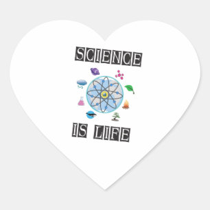 Science is life heart sticker
