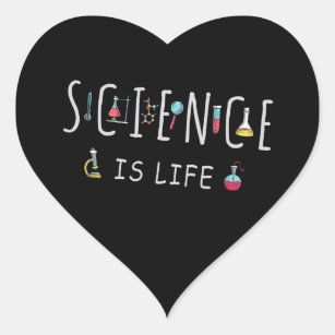 Science is life heart sticker
