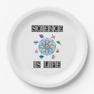 Science is life paper plate