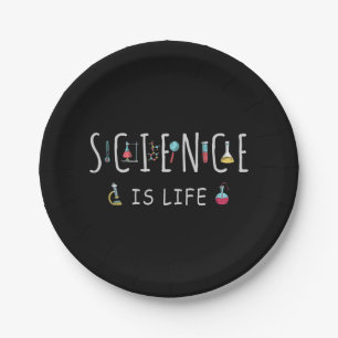 Science is life paper plate