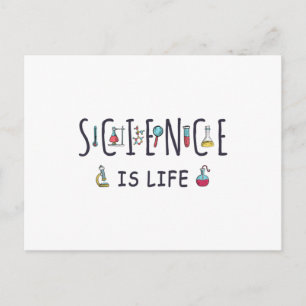Science is life postcard