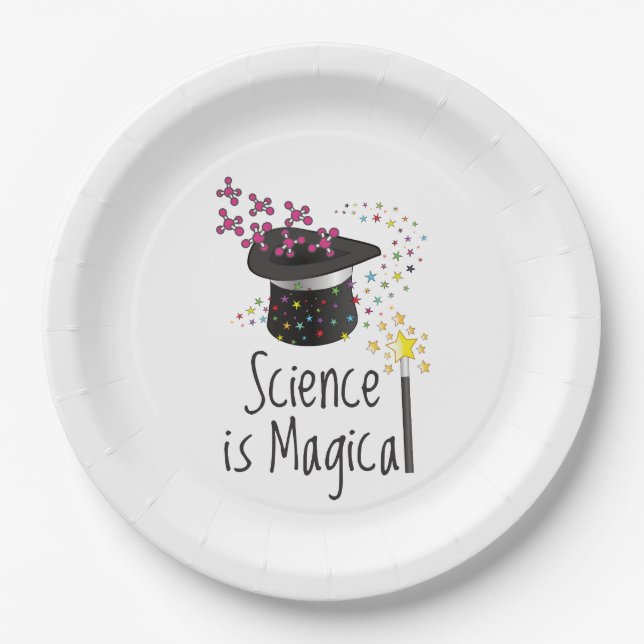Science is Magical Paper Plate (Front)