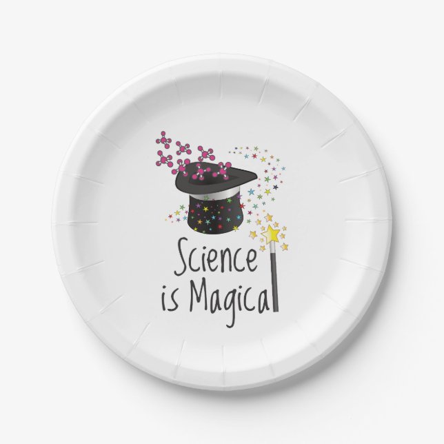 Science is Magical Paper Plate (Front)