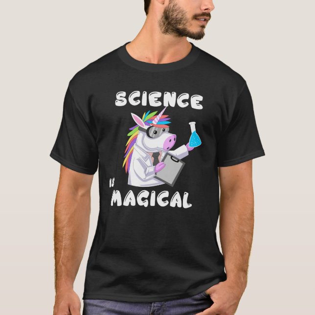 science is magical unicorn T-Shirt (Front)
