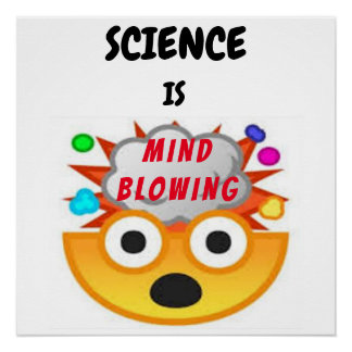 Science is Mind Blowing Emoji 3 Poster
