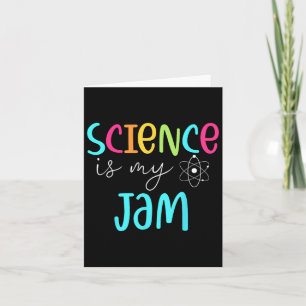 Science Is My Jam Cute Science Teacher Appreciatio Card