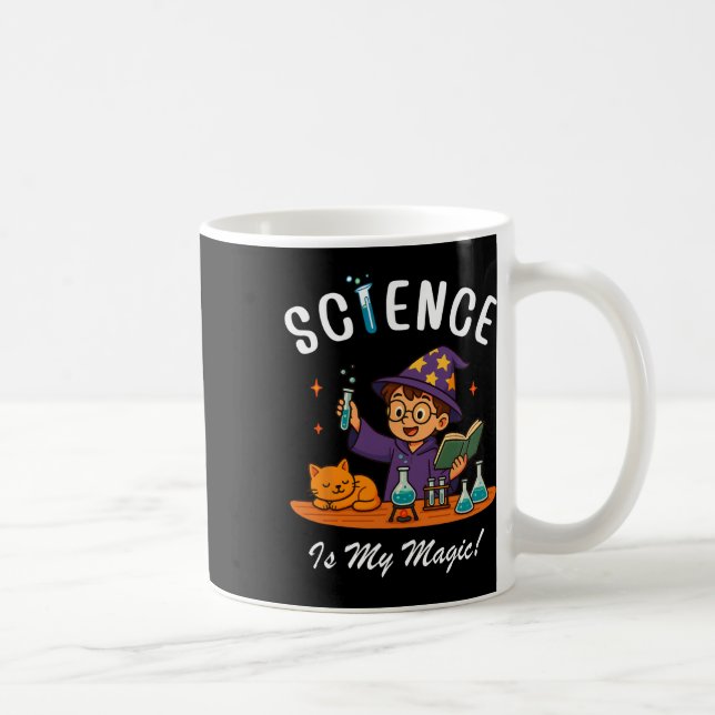 Science Is My Magic Back To School Stem Wizard Tea Coffee Mug (Right)