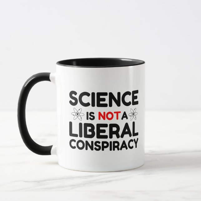 Science Is Not A Liberal Conspiracy Mug (Left)