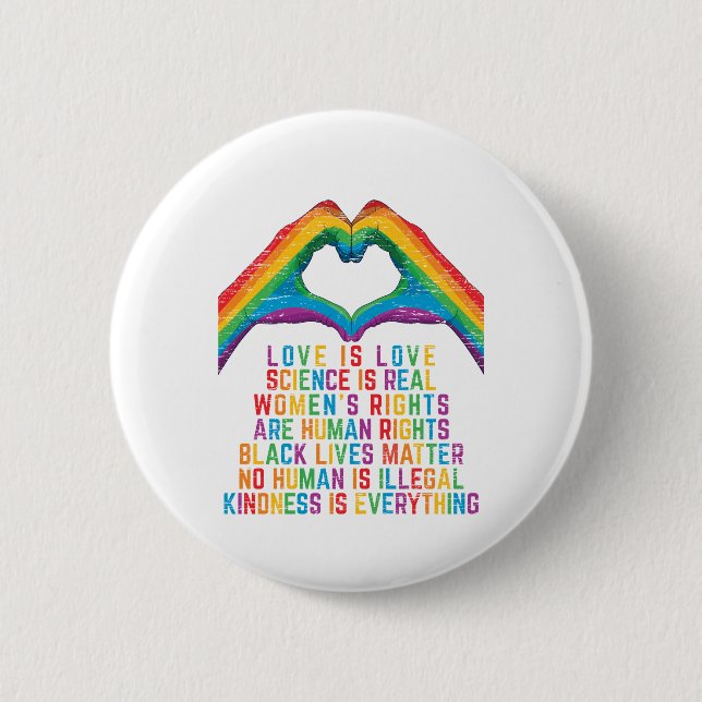 science is real - black Lives Matter 6 Cm Round Badge (Front)