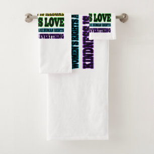 Science is Real Black Lives Matter Bath Towel Set