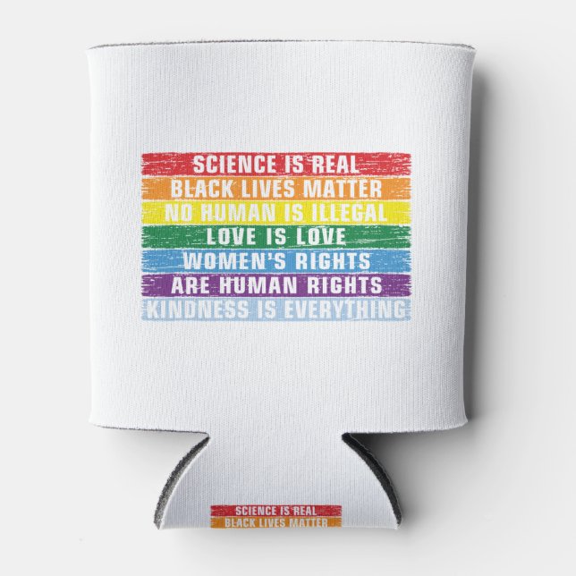 Science Is Real Black Lives Matter Can Cooler (Front)