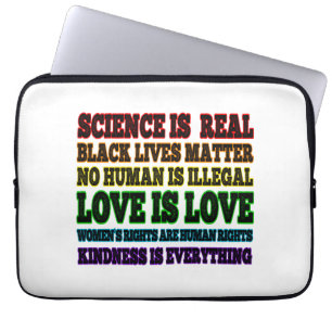 Science is Real Black Lives Matter Laptop Sleeve
