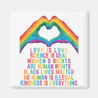 science is real - black Lives Matter Magnet