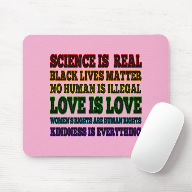 Science is Real Black Lives Matter Mouse Pad (With Mouse)
