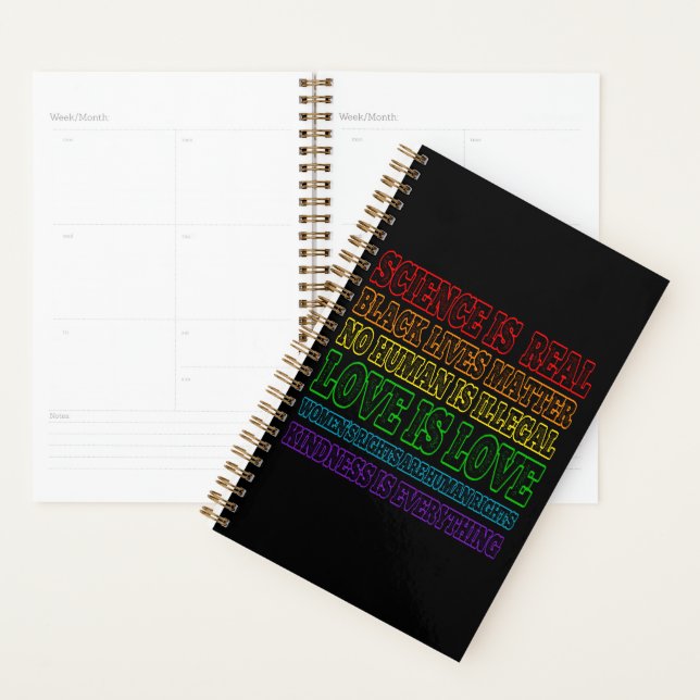 Science is Real Black Lives Matter Planner (Display)