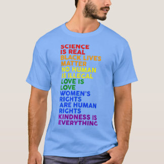 Science is Real Black Lives Matter Pride Month (1 T-Shirt