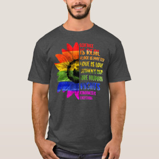 Science is Real Black Lives Matter Pride Month  (2 T-Shirt